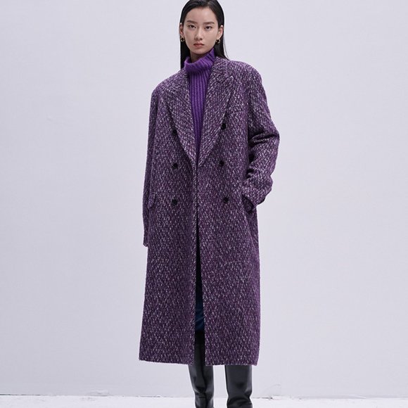 CHICJOC rare long-haired herringbone pattern vintage-inspired suit-style… - Picture 1 of 16
